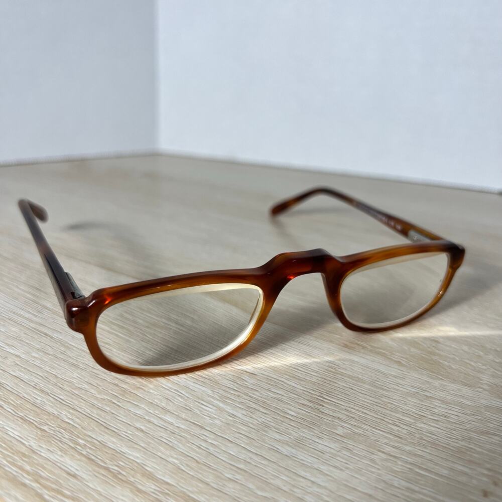Safilo Elasta Contempora 658 056 Eyeglasses Saddle Bridge Brown Frames 52-48-140